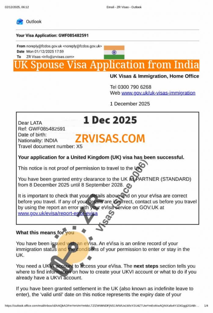 UK Spouse Visa Application from India Married Partner ZR Visas UK 1 Dec 2025